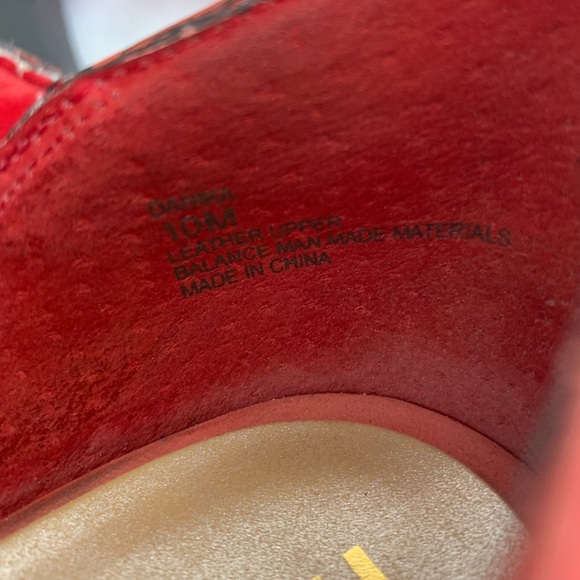 Me Too Danika Red Leather Heels Woman’s 10M - Picture 6 of 7